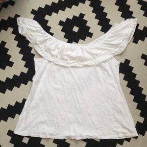 White off the shoulder top